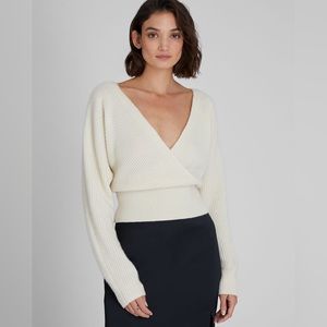 CLUB MONACO Cross Front Cashmere Sweater
